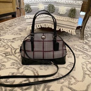 Coach plaid crossbody bag